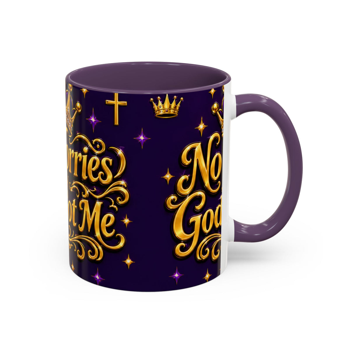 No Worries God's Got Me Coffee Mug — Faith-Inspired Accent Mug