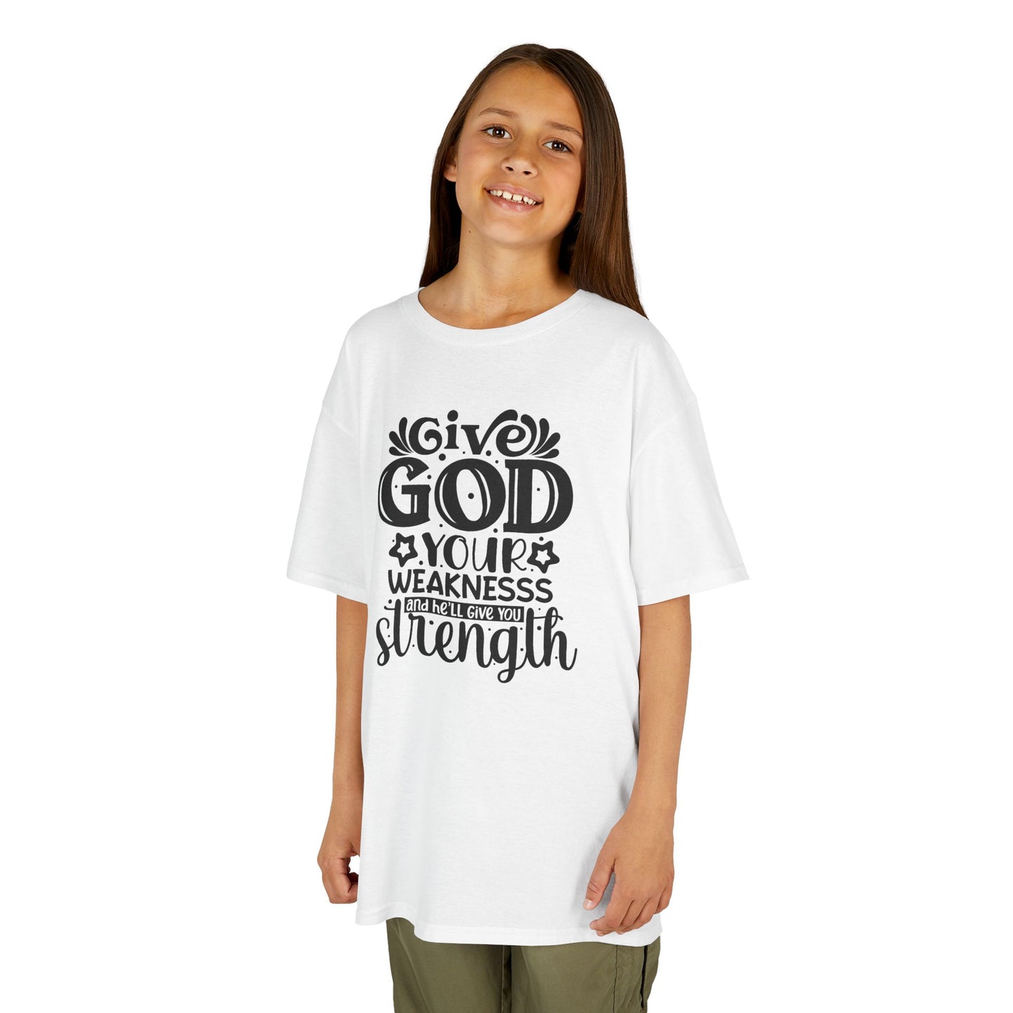 "Give God Your Weaknesses, He Will Give You Strength" Christian Faith Shirt