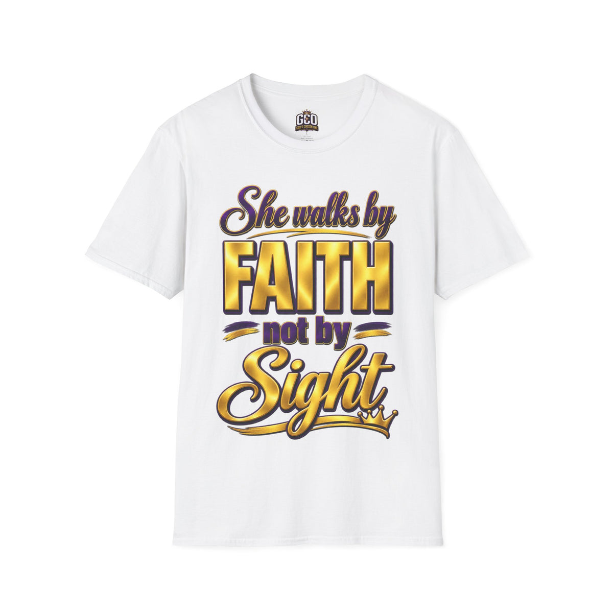 She Walks By Faith | Christian T-Shirt