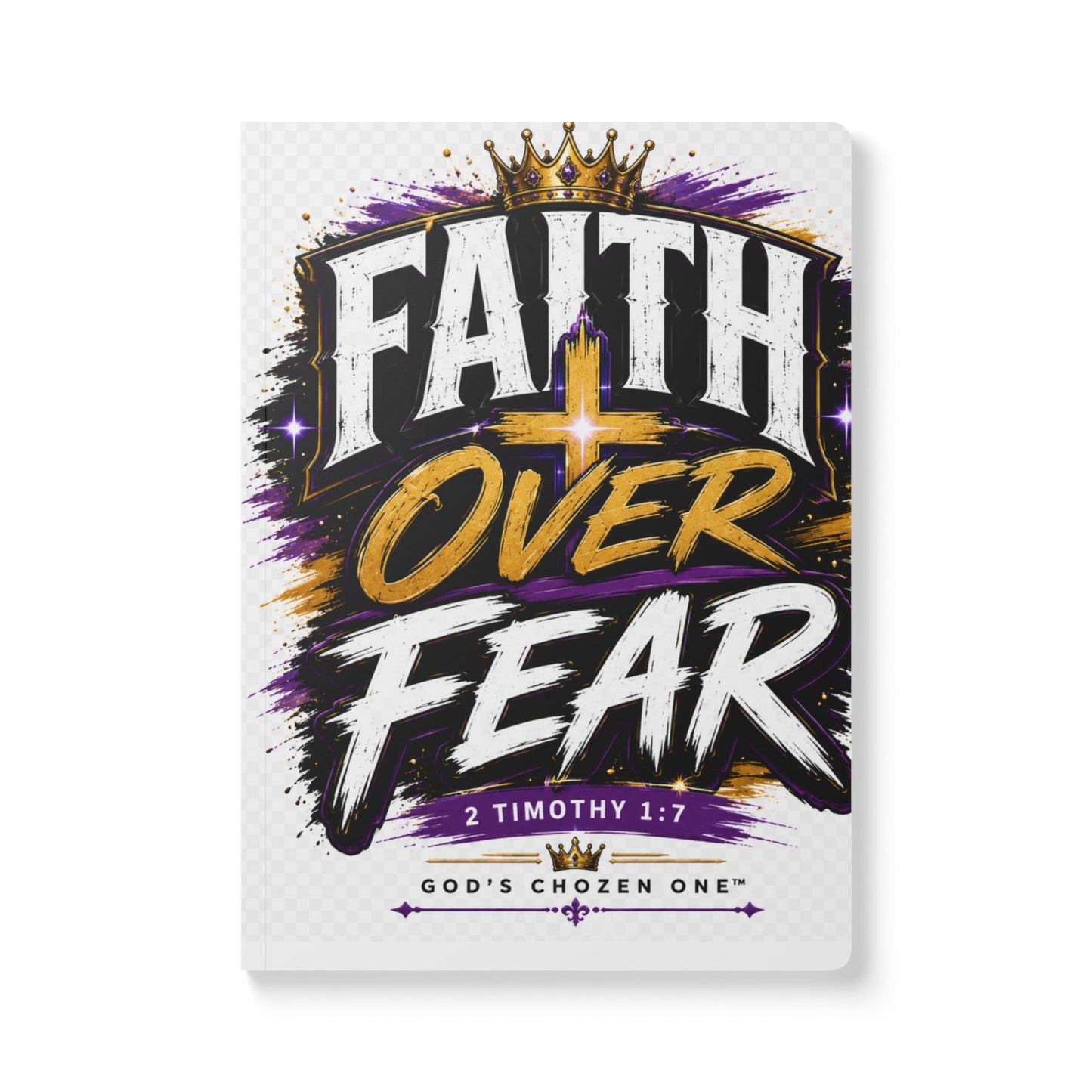 Faith Over Fear Softcover Journal — "GCO: God’s Chosen One" Christian Prayer & Devotional Notebook