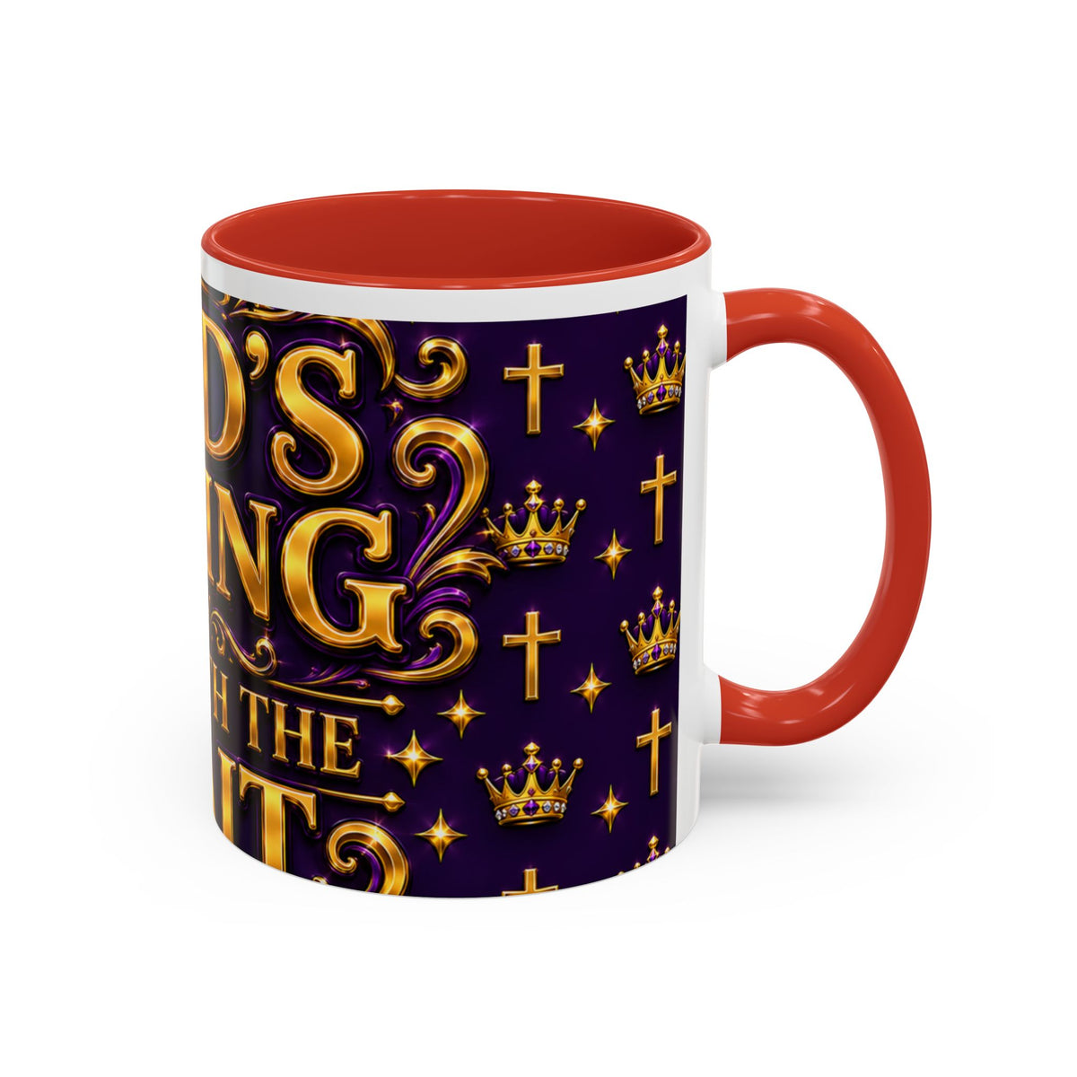 God's Timing Is Worth the Wait Accent Coffee Mug — Inspirational Christian Coffee Cup