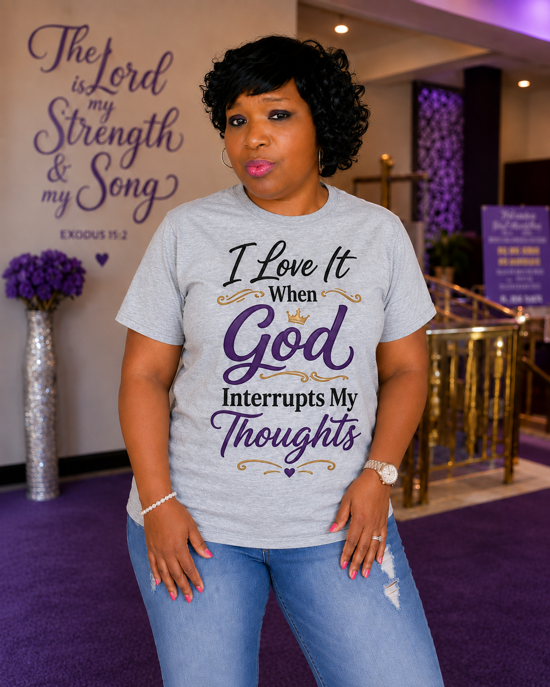 Godschozenone "God Interrupts Tee
